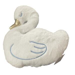 NWT Target Bullseye Playground White Swan Pillow Gold Beak Nursery Easter Spring